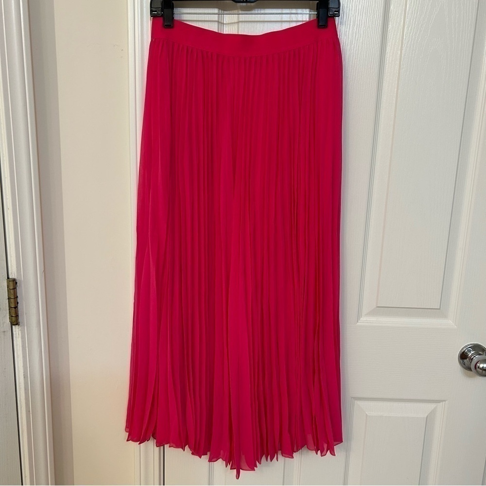 BOSS Eplisa Pleated Skirt in Flamingo Size M - Picture 9 of 13